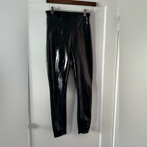 Spanx jet black high shine legging - never worn!